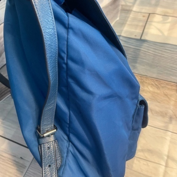 COACH Unisex Blue Nylon and Leather Medium size Backpack F58814 Vintage - Picture 3 of 13